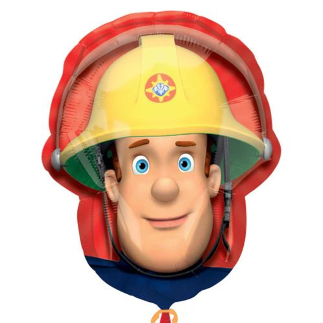23" FIREMAN SAM HEAD SUPERSHAPE FOIL