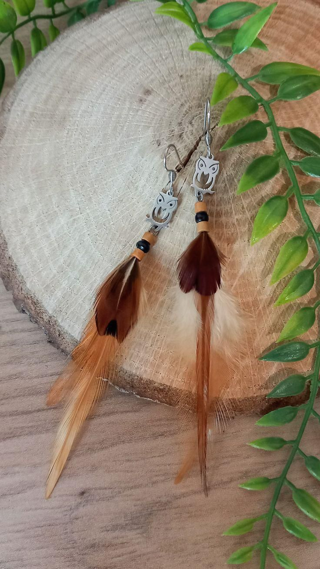 Boucles d&#039;oreilles Chouette