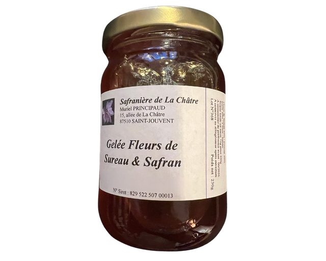 Gelée extra fleurs de sureau et safran 230g