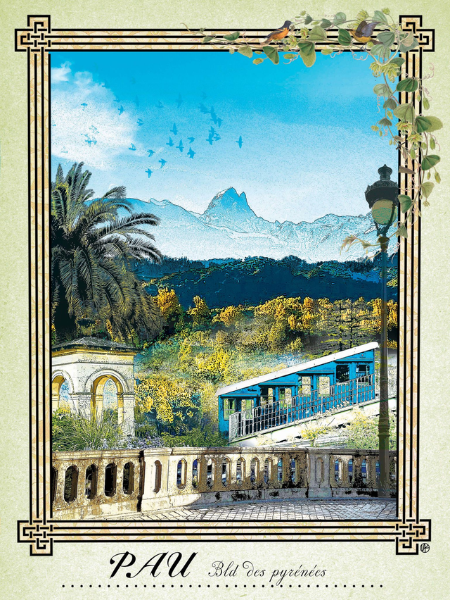 Bld des Pyrénées à Pau ( de Stéphanie Ruiz - Clipart Studio 64 )