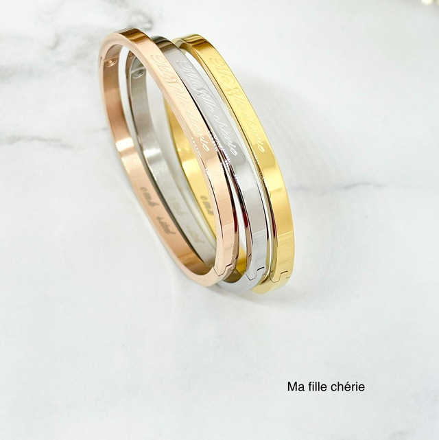 Jonc message XS MA FILLE CHÉRIE 