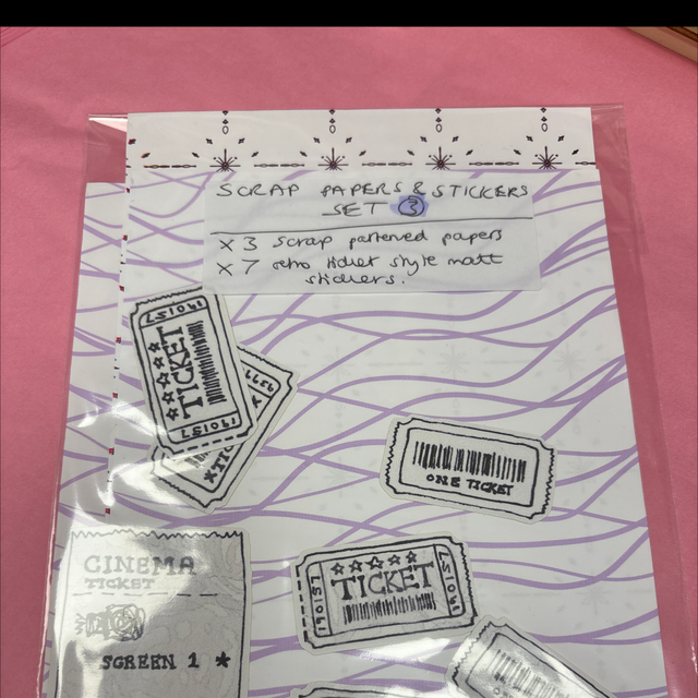 Amelia Paveley scrap papers and sticker set 