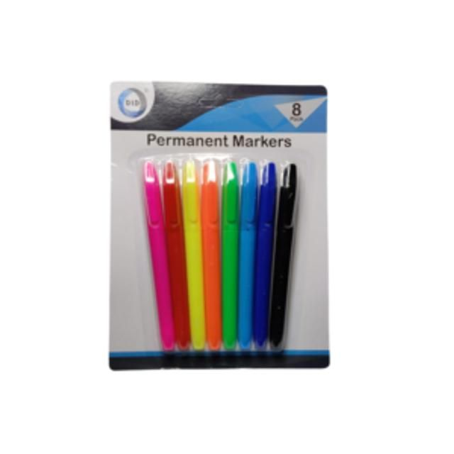 8pc Permanent Markers