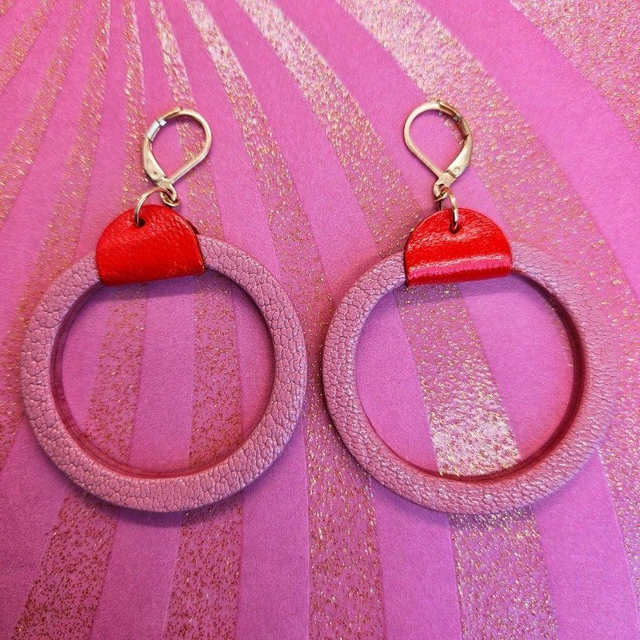 BO en cuir &quot;Créoles BB&quot; 