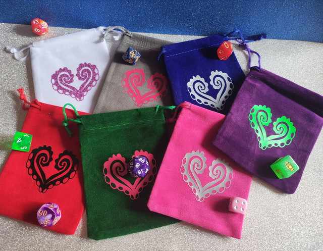 Dice bag "Tentaculove"