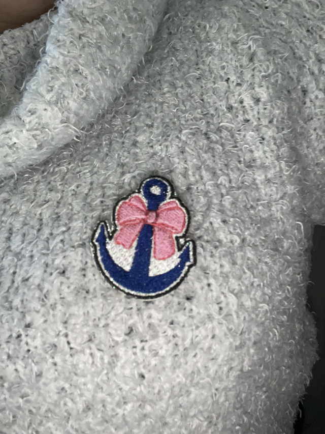 fichier broderie écusson ancre et noeud - 2 Tailles / 12 Formats (cadre 10x10)