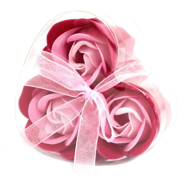 Boite de 3 fleurs de savon
