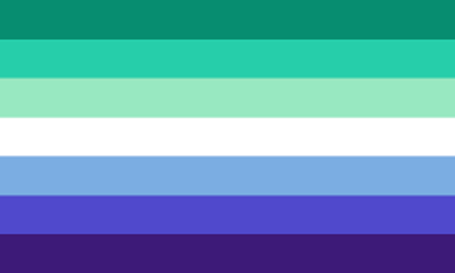 Trans-Inclusive Gay Men's Pride Flag 