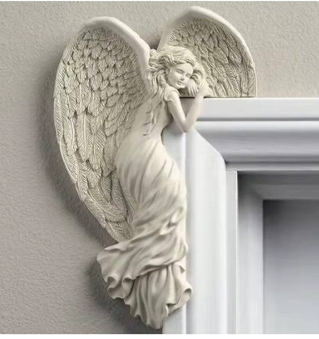 3D Engelenvleugels Deur Ornament – Hars