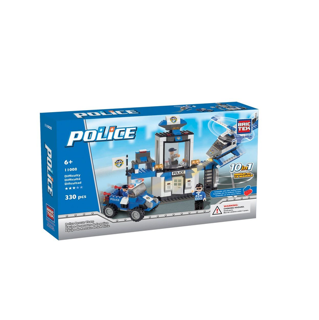Brictek - Police Rescue Team 10 In 1 / 330 Pcs