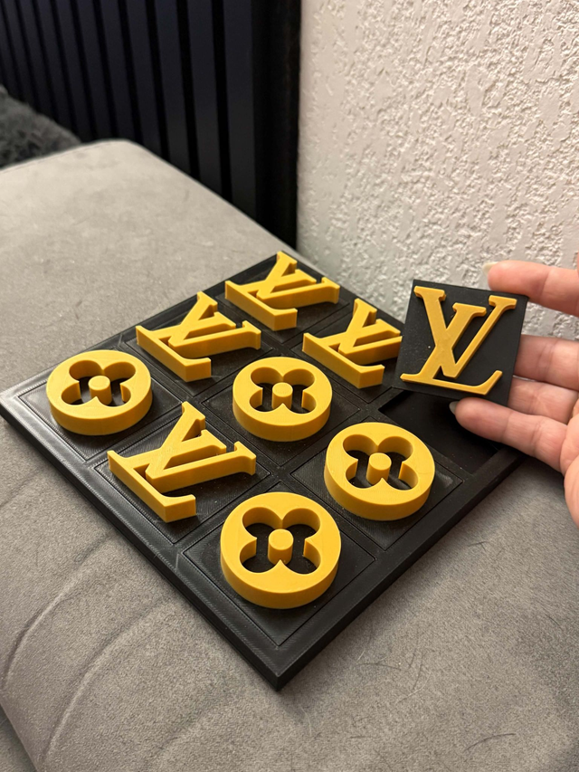 Jeu de morpion décoratif imprimé en 3D