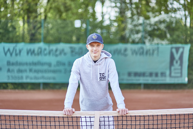 Hoodie Herren - TCGW Schriftzug klein Brust links