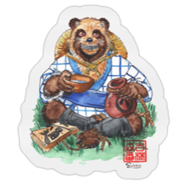 Autocollant "Tanuki"
