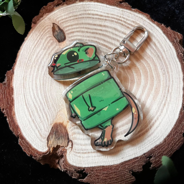 Llavero REPO Rats // verde - acrílico de dos piezas