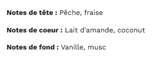 Fondant parfumé " Lait d'amande "