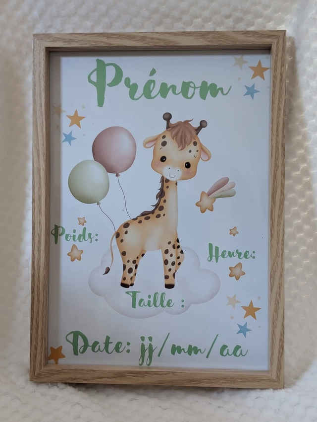 cadre personnalisé  " Naissance"