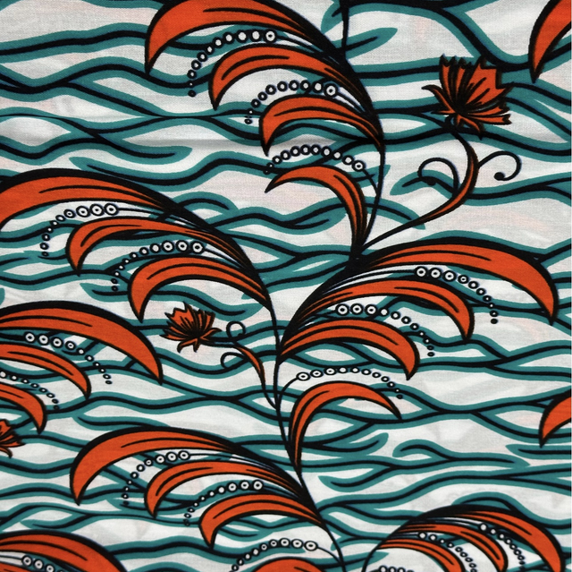 Wax Nolimbya au mètre Polycoton