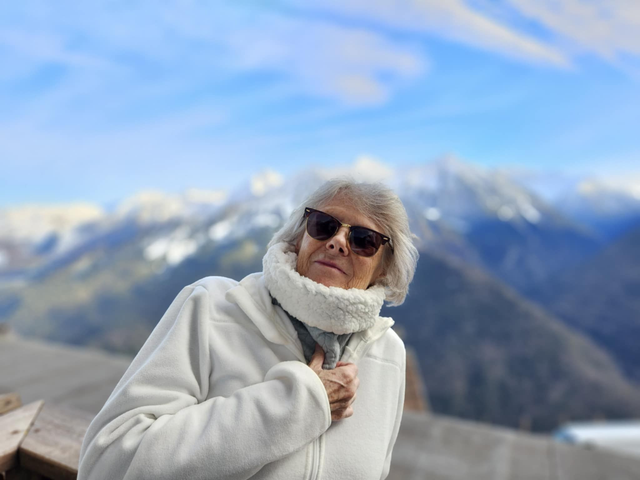 Snood vert d&#039;eau - intérieur blanc moumoute