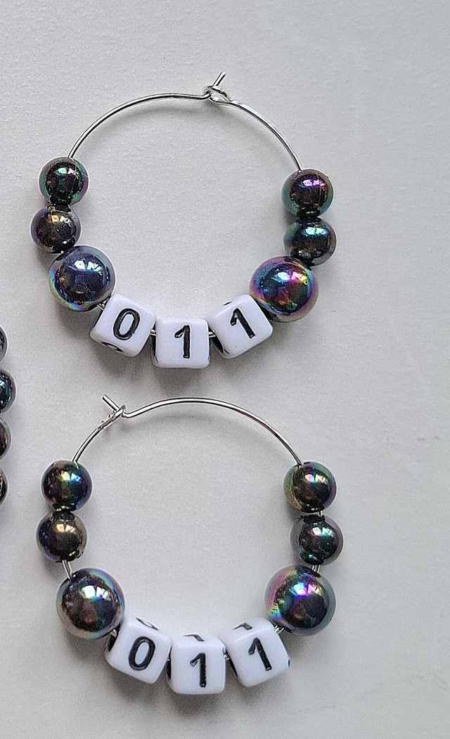 011 Eleven hoop earrings 