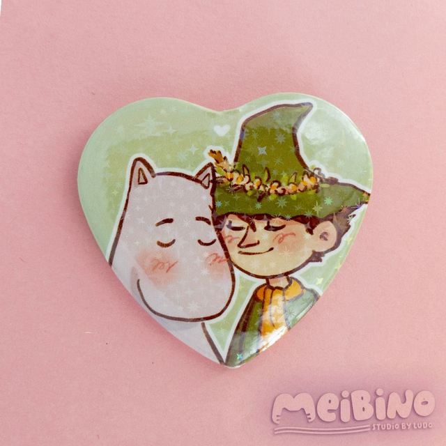 moomin kissu - pin serduszko