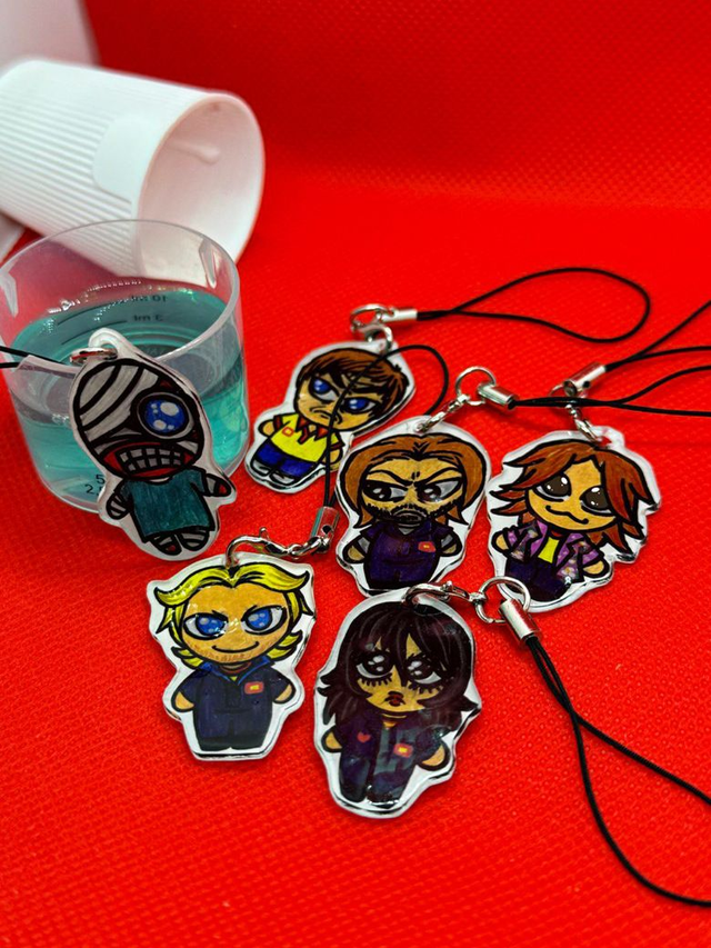 Mouthwashing handmade phone charms