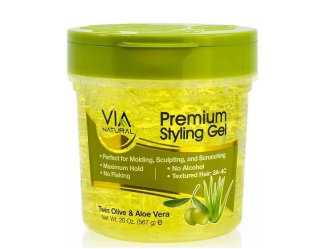VIA NATURAL: STYLING GEL - OLIVE 20 OZ
