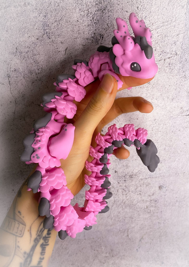 Drak Kaida Růžovo šedý