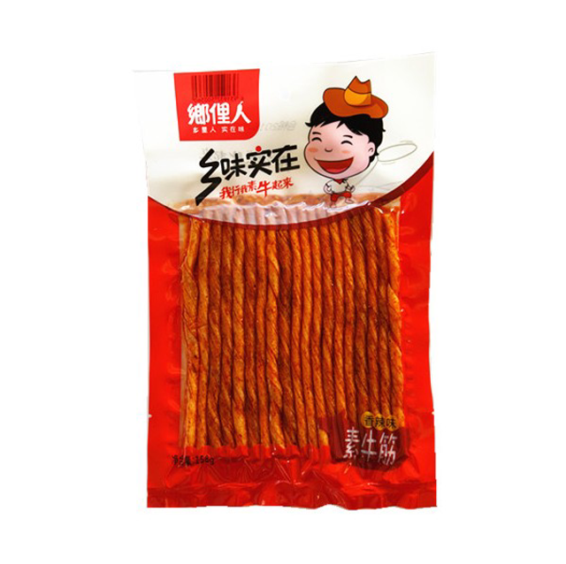snack latiao piccante 乡里人素牛筋128g