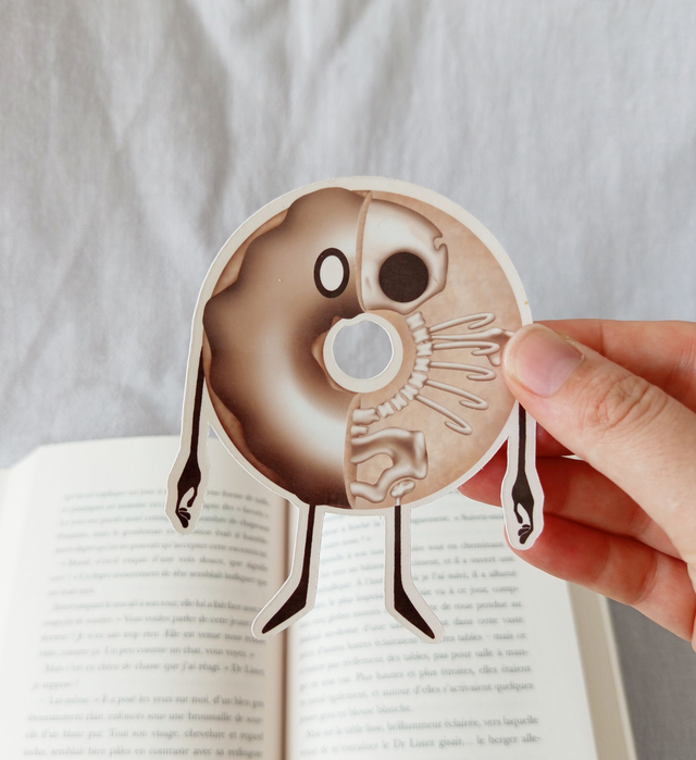 Marque page donut anatomie 
