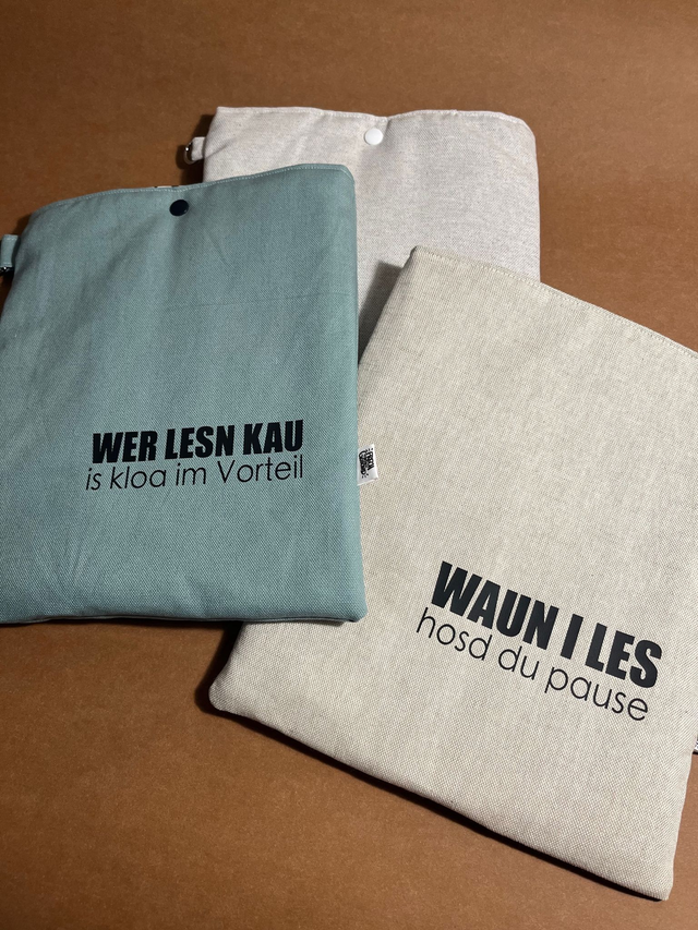 Buchtasche L - für dicke Taschenbücher und Hardcoverbücher