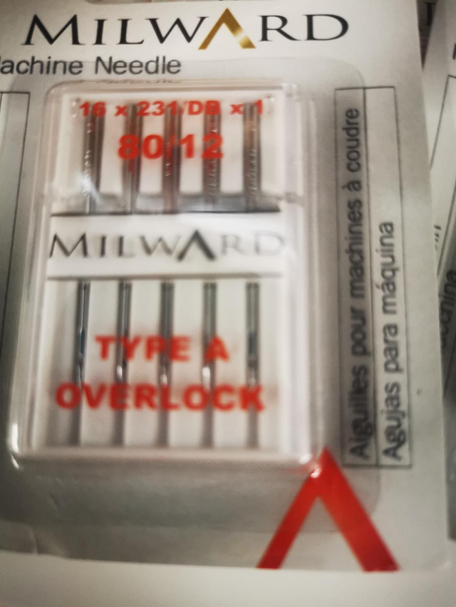 Milward Overlock Machine Needles 80/12