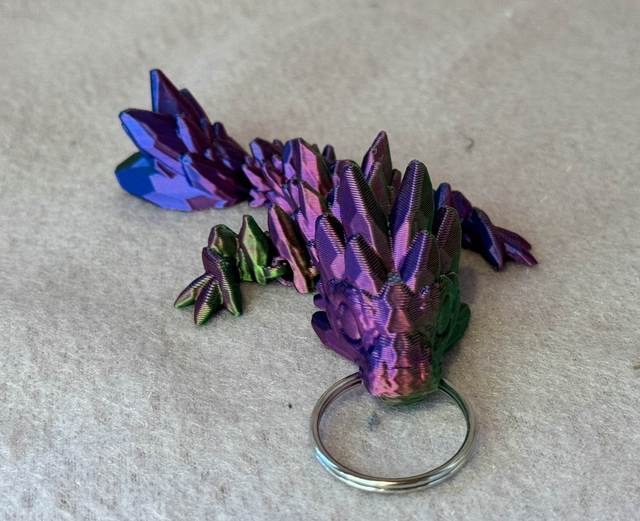 Gemstone Dragon Keyring