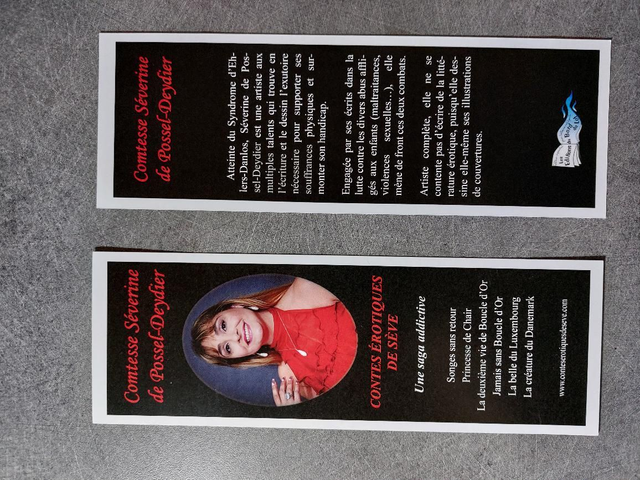 70- Marque pages Recto Verso 7 X 20