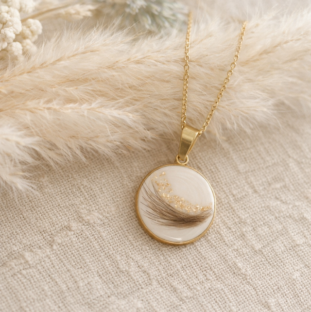 Medaljong simplicity • 18mm • gullbelagt • Lene