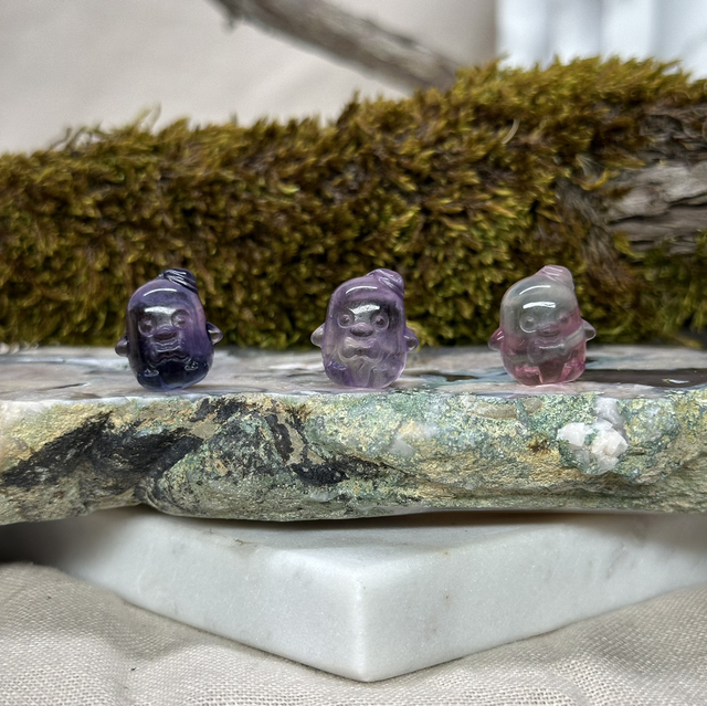 Tuxedosam Mini Fluorite Carving