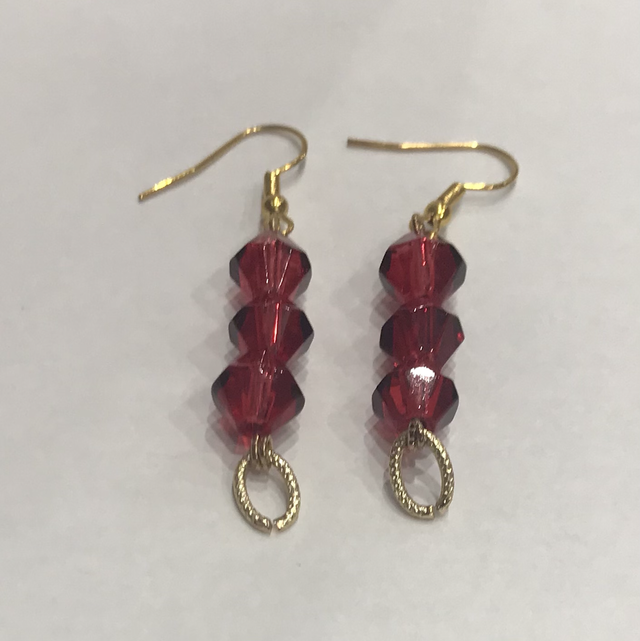 Red Dangling Earrings- RSD3377
