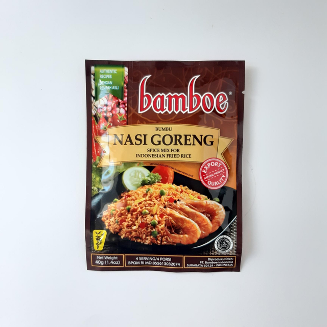 BAMBOE Bumbu Nasi Goreng  - Préparation de Nasi Goreng 