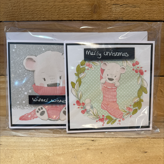 Handmade Pack of 10 Christmas Cards 
