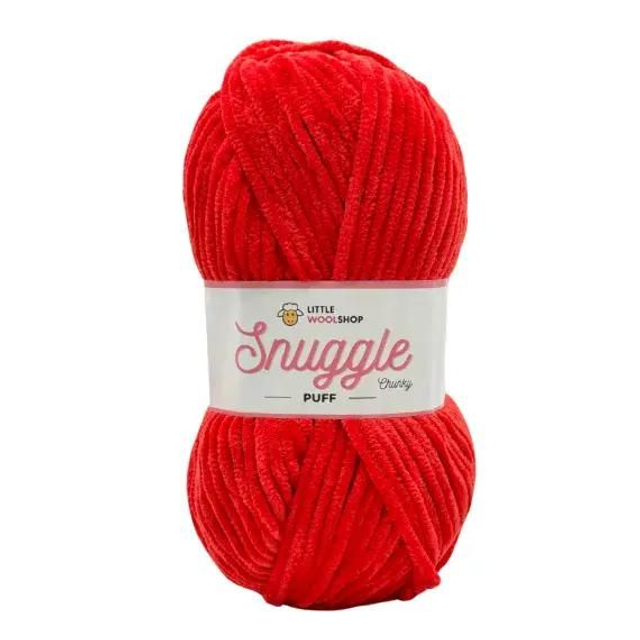 LWS Snuggle Puff Chenille Chunky 100g - 1010 Cherry Bomb
