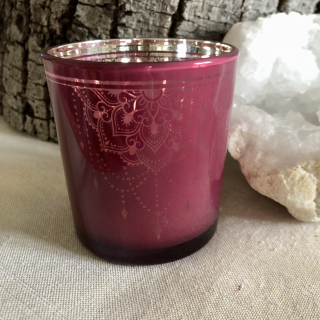 Photophore Métallique Mandala 