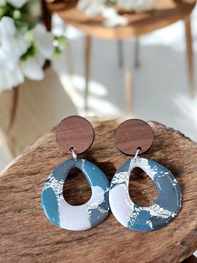 Boucles d&#039;oreilles en argile polymère