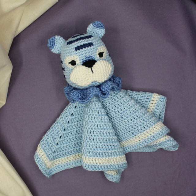Doudou Tigre Bleu