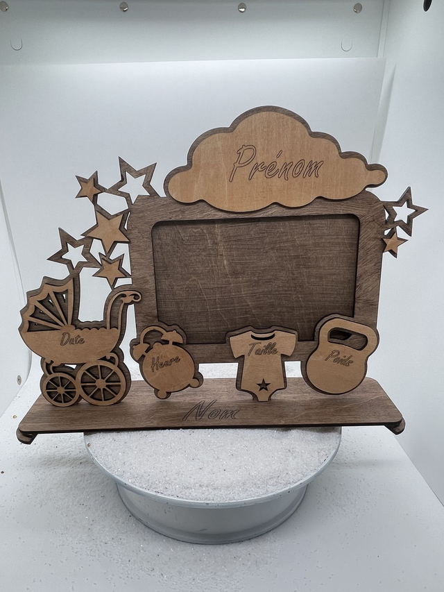 Porte Photo de naissance personnalisé