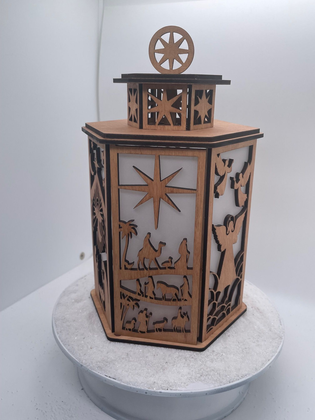 Lanterne de Noël (Photophore) Nativité