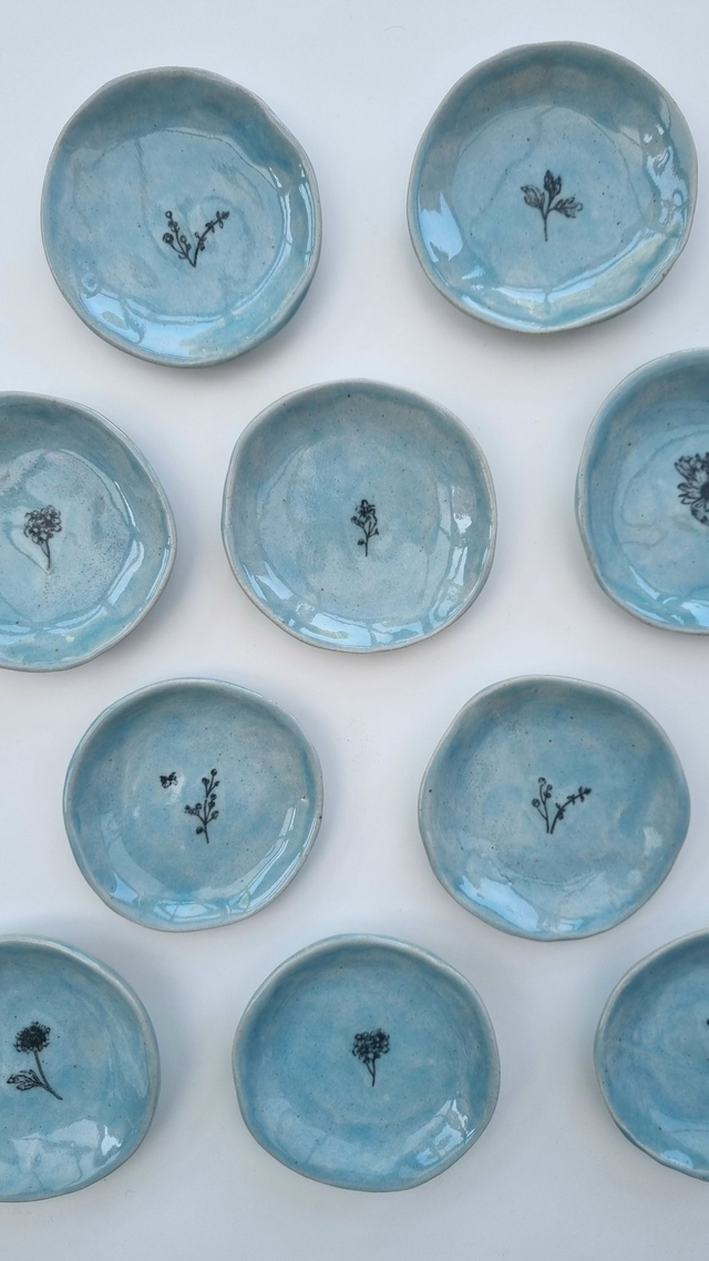 Jewellery dish - Flower blue