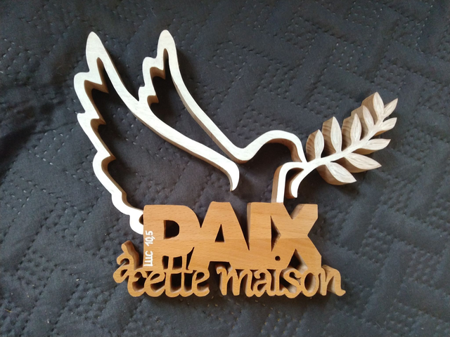 Décoration murale colombe de la PAIX