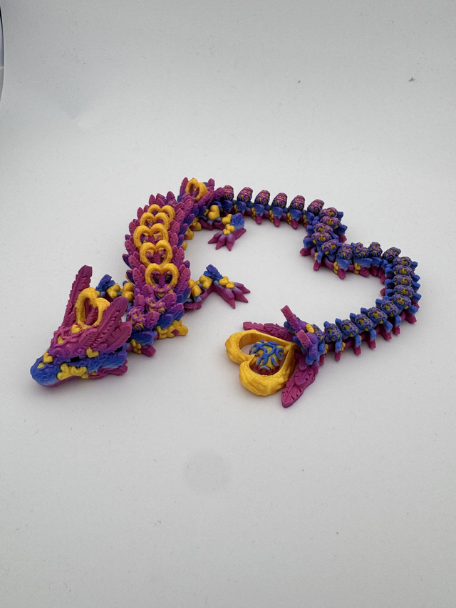 Adult Heart S Paars/Goud 