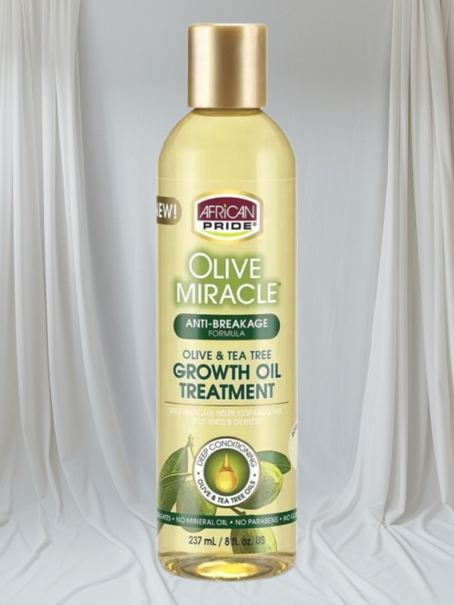 African Pride Olive & Tea Tree Growth Oil Treatment – 8oz | Haircare & Oil
