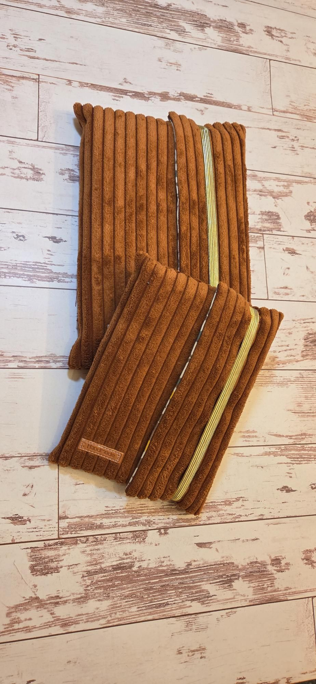 Pochette à livre, velours terracota