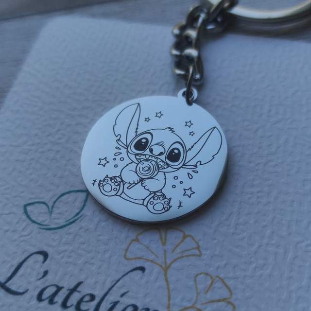 Porte-clés &quot;Stitch&quot; et sa glace